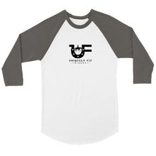 Load image into Gallery viewer, Uniquely Fit Riders Unisex 3/4 sleeve Raglan T-shirt