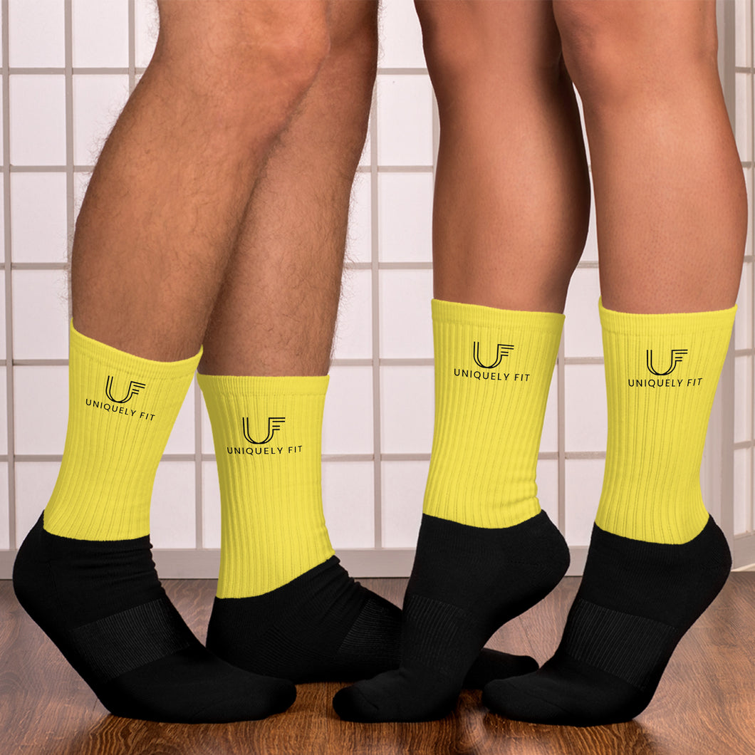 Yellow Uniquely Fit Socks