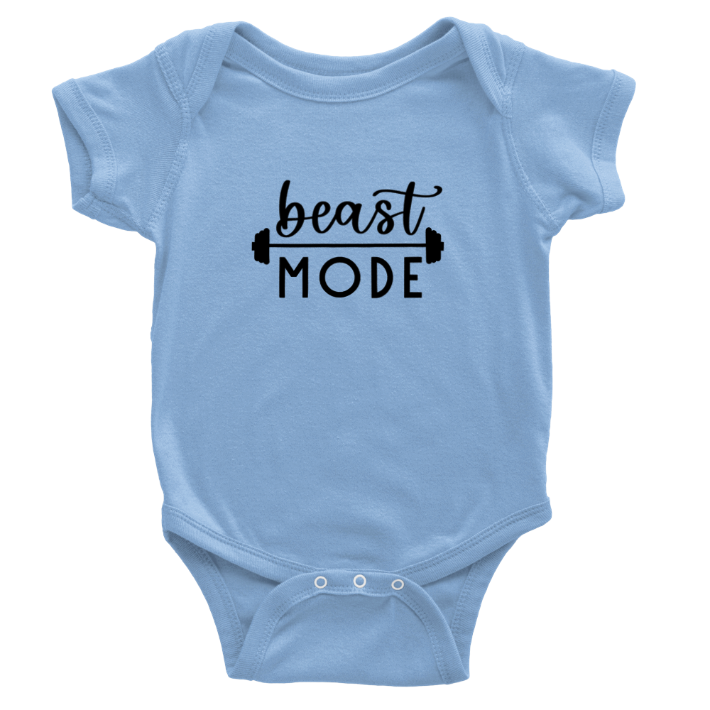 Beast mode baby onesie