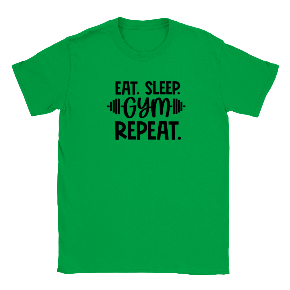 Kids shirt eat. sleep. gym. repeat.