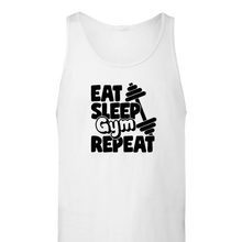 Load image into Gallery viewer, Eat sleep gym repeat tank
